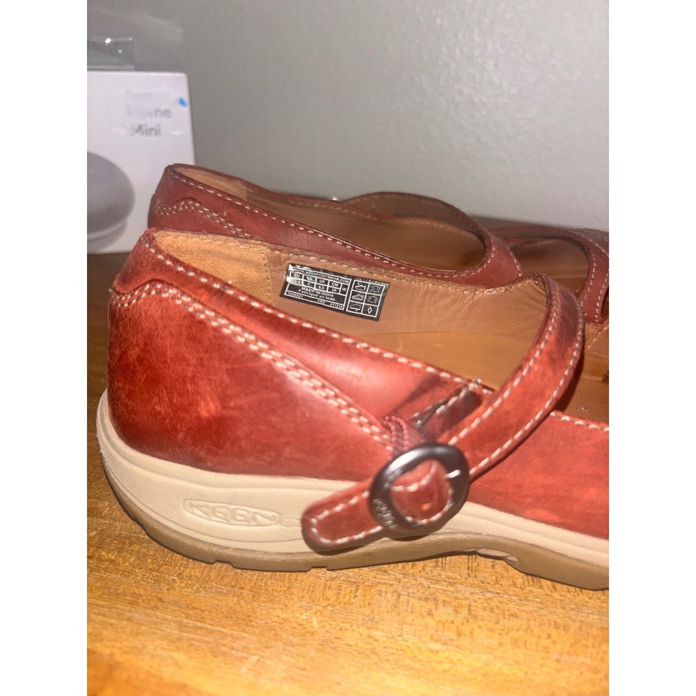 Keen Presidio II Shoes Women 9 Leather Mary Jane Comfort Flats - Picture 7 of 8